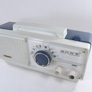 Vintage Sony TR-717-Y Portable 2 Band (AM & SW) Transistor Radio Tested - Japan